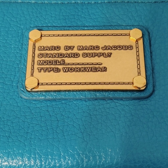 Marc Jacobs Teal pebbled leather Wallet LIKE 🆕 - Picture 7 of 9